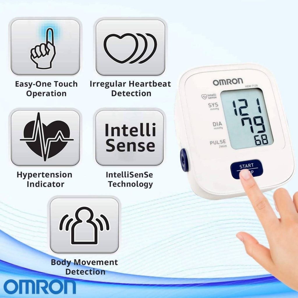 Omron HEM 7120 Blood Pressure Monitor Features