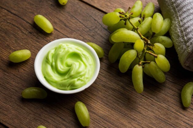 Try this green grape face mask for glowing skin.- This green grape face mask can bring magic to your skin.