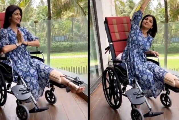 You can even do yoga in a wheelchair like Shilpa Shetty for knee pain relief and back stretch.